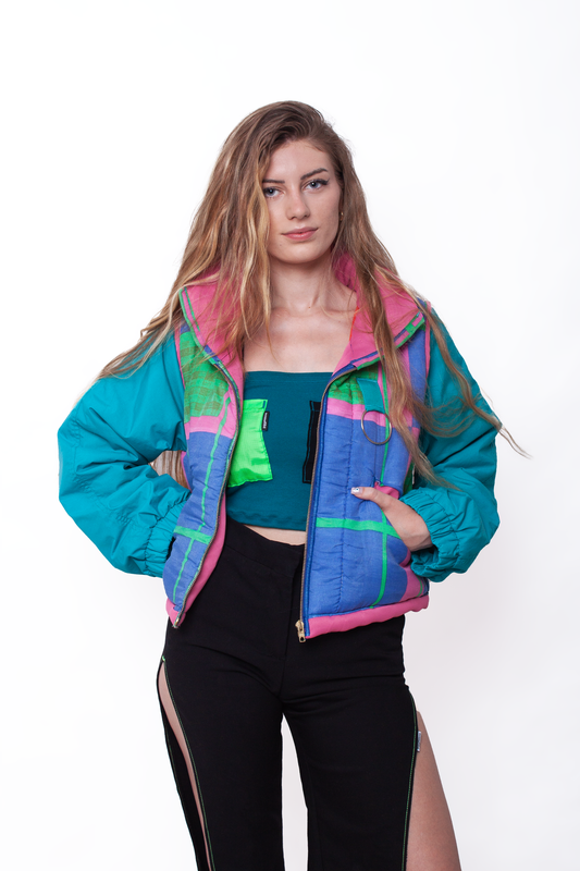 Pink and blue Memphis Jacket