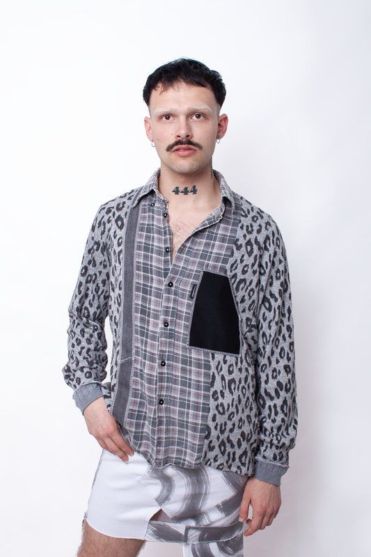 Grey leopard patterns Shirt