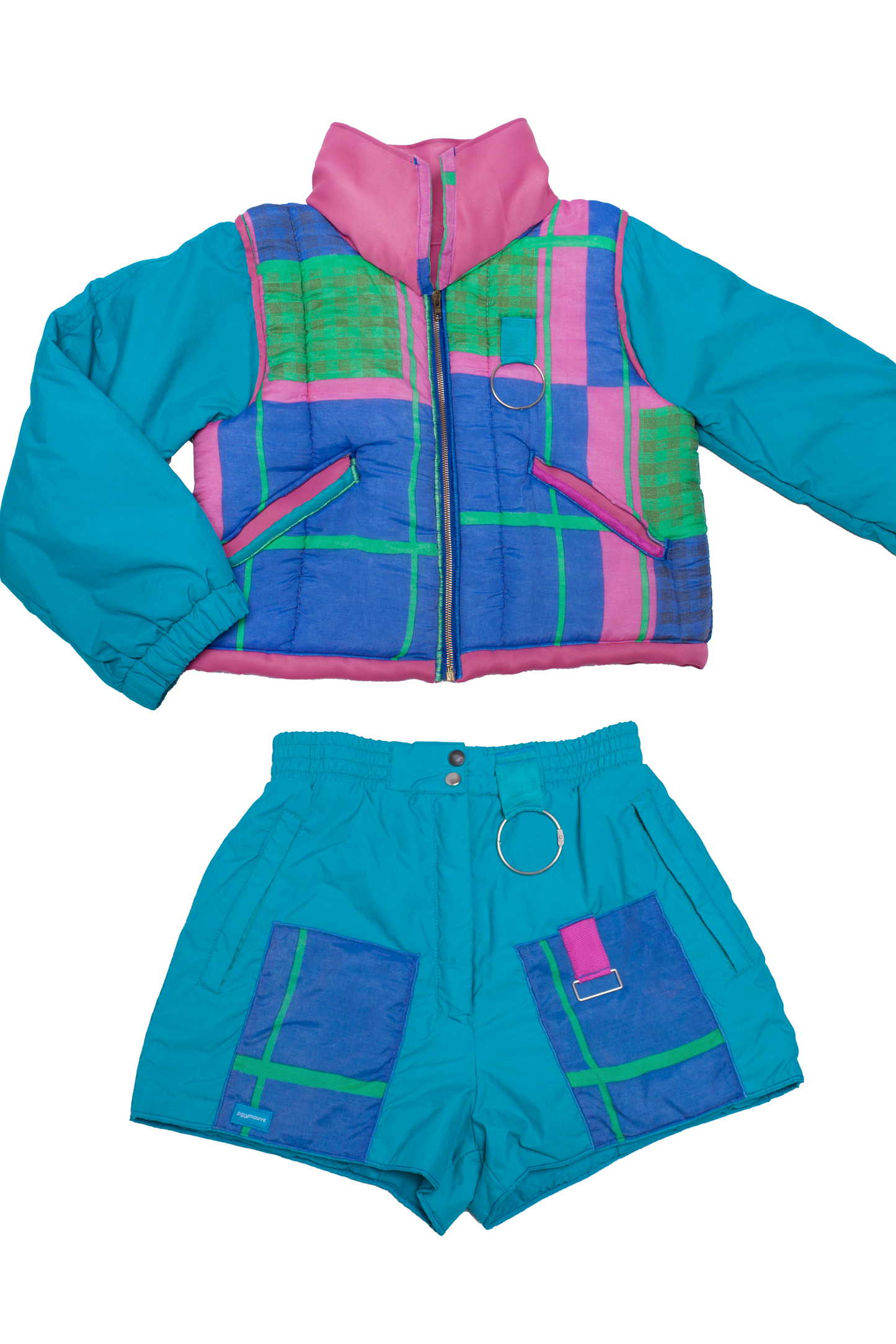 Memphis SET, blue Short and Jacket