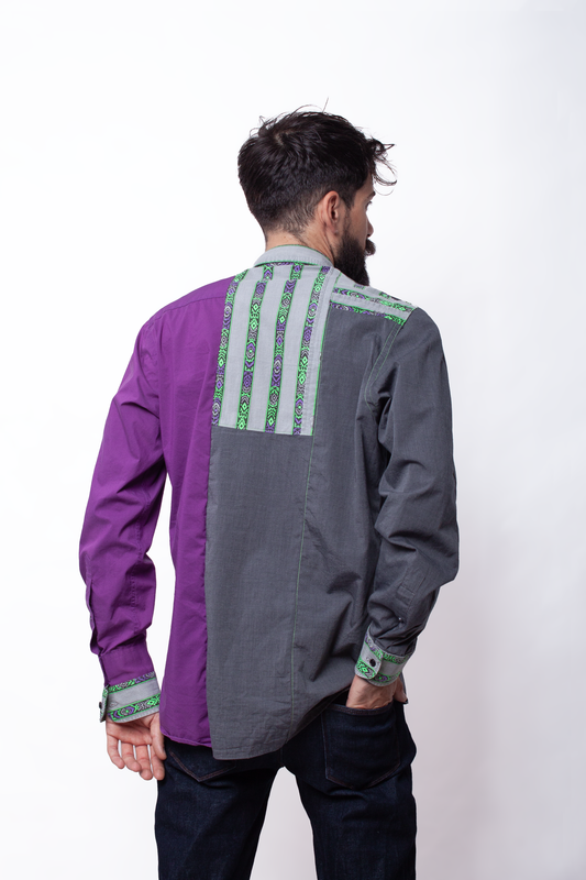Green and purple amazigh patern Shirt